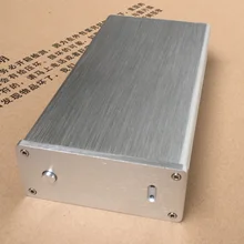 1105 Серебряный Мини алюминиевый усилитель, предусилитель шасси, корпус декодер DAC Box AMP Enclosure/case/DIY box(116*50*229 мм