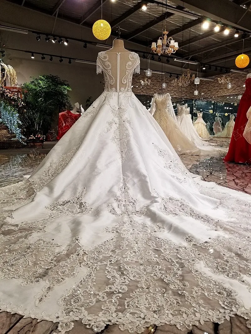 Vestido De Noiva белое высококачественное Модное бальное платье свадебное платье с жемчугом расшитое блестками Роскошная принцесса свадебное платье