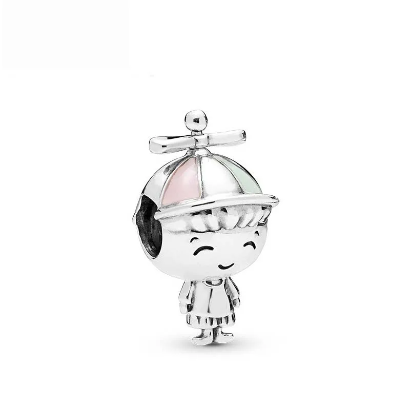 

free shipping 1pc mother's day gift european Propeller Hat Boy Charm hanging charms Fits pandora Charm Bracelets A1723