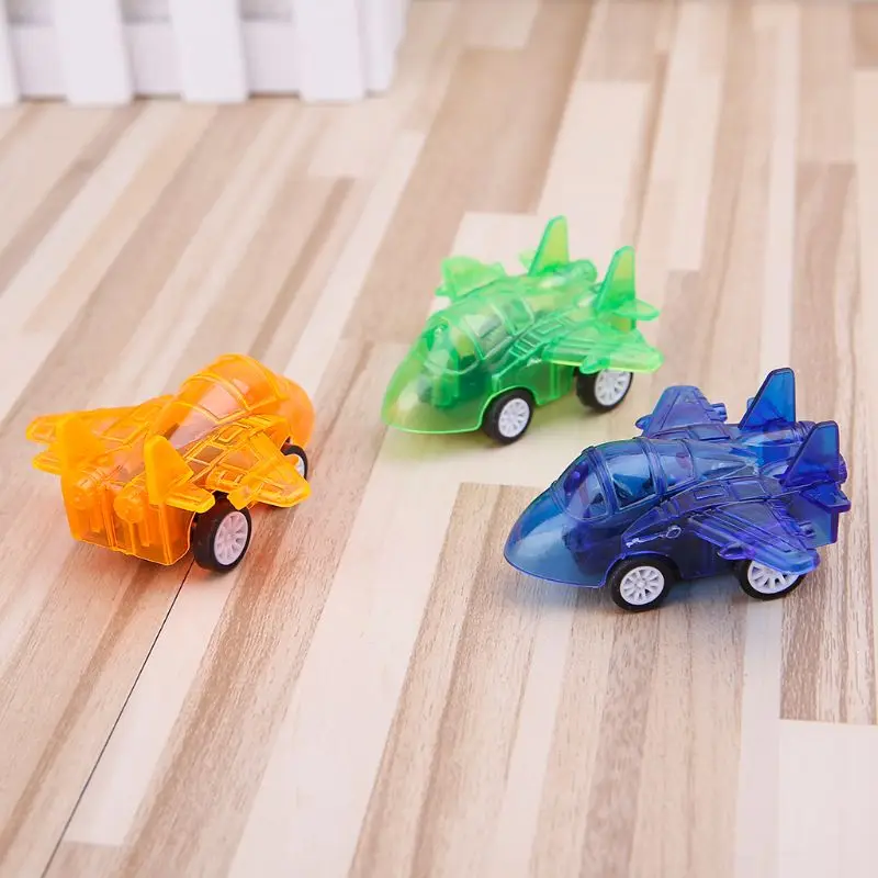 

Kid Plastic Plane Pull Back Toy Mini Aircraft Models Toys Baby Children's Educational Gift