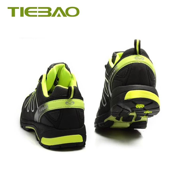 TIEBAO Pro Leisure Cycling Shoes Mountain Bike MTB Shoes Men Green Mountain Bike Sneakers Riding Cycling Women Triathlon Shoes