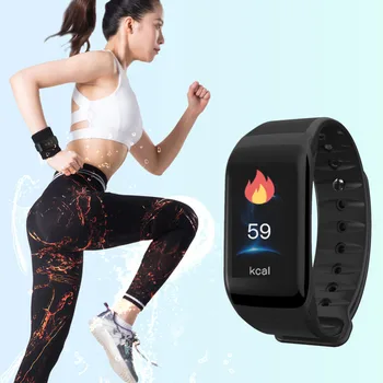 

Alloyseed 1pcs For Bluetooth Smart Watch Sports Pedometer Heart Rate Monitor For iOS Androd Health Care Smart Waterproof Watch