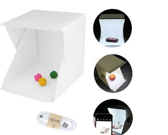 

Mini Folding Lightbox Photography Studio Softbox LED Light Soft Box Camera Photo Background Box Lighting Tent Kit