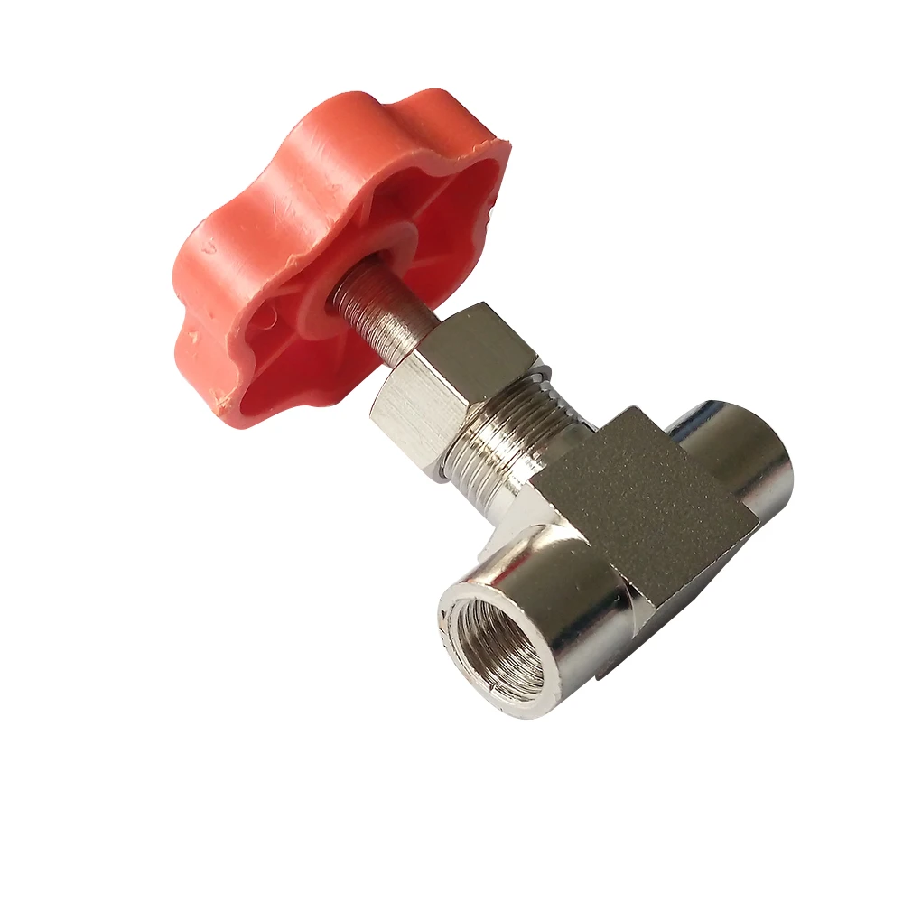 

2 pcs 1/8" Female BSP Nickel-Plated Brass Threaded Needle Valve NV2-1/8