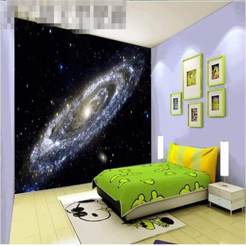 Beibehang фото обои диск Млечный Путь Galaxy яркий черная дыра потолок большой росписи 3d настенные фрески обои живопись