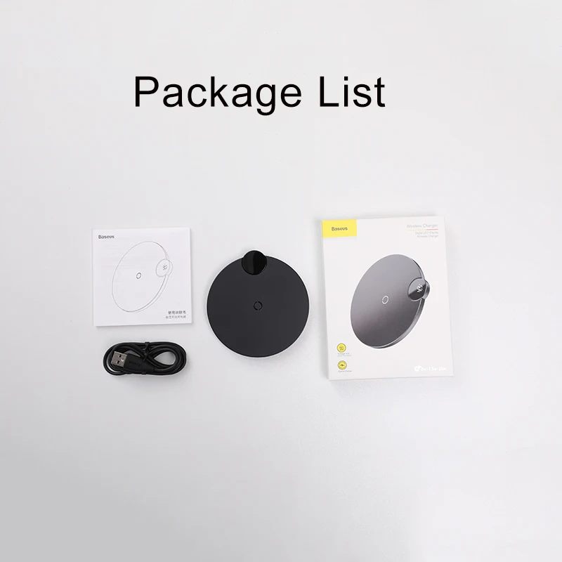 Baseus LCD Display Wireless Charger For iPhone X Xs Max Huawei P30 Fast Wireless Phone Charger For Samsung S10 S9 S8 Xiaomi MI9