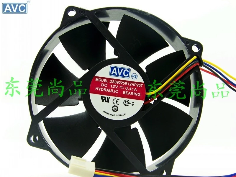 

For AVC DS09225R12HP207 12V 0.41A 4P automatic CPU fan speed control