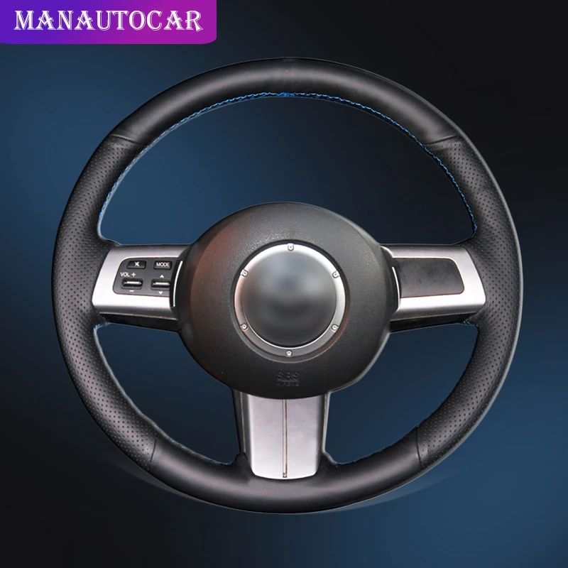 Hand Sewing Car Steering Wheel Cover For Mazda MX-5 2009-2014 RX-8 2013 CX-7 Hand Sewing Car Steering Wheel Cover For Mazda MX-5 2009-2014 RX-8 2013 CX-7