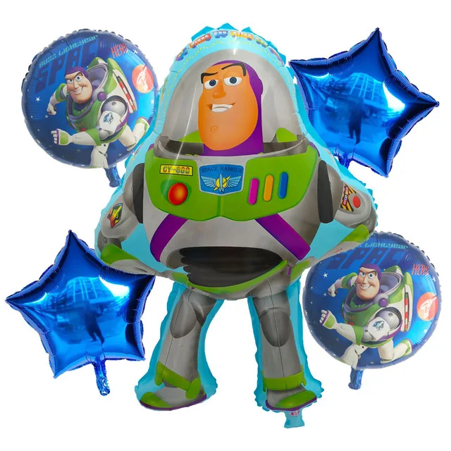 

5pcs 18inch Buzz Lightyear Balloon Cartoon Foil Helium Balloons Kids Toy Story Happy Birthday Party Supplies Air Globos Decora
