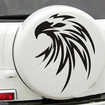 

For Car White Flying Eagle Spare tire cover Hood decal Vinyl Handsome And Cool Stickers