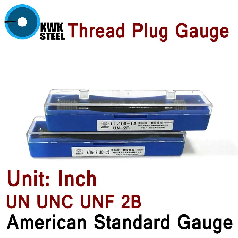 Thread Plug Gauge GO/NO GO Gage American Standard Gauge Inch UN UNC UNF 2B Internal Screw Gage Fine Pitch Thread Test Tool HMCT oh no gotta go