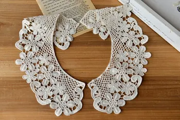 

retro Cotton Lace Collar applique, fake collar, vintage lace collar applique