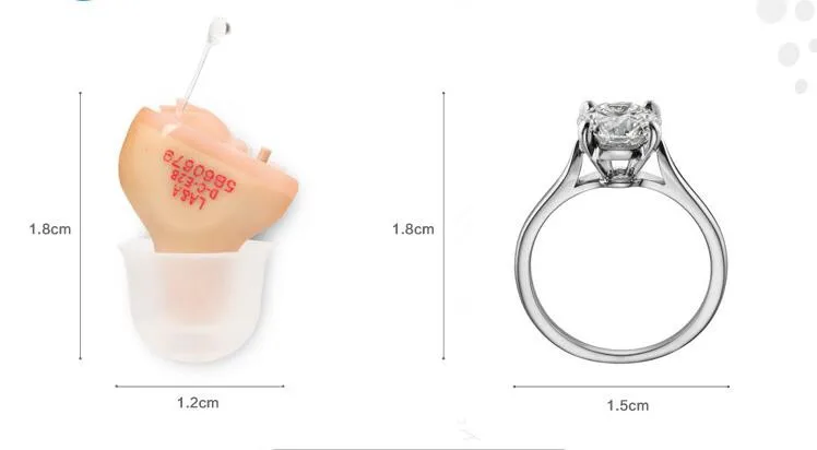AST цифровой слуховой аппарат в ухо мини невидимый CIC усилитель слуха звука Регулируемый с FDA