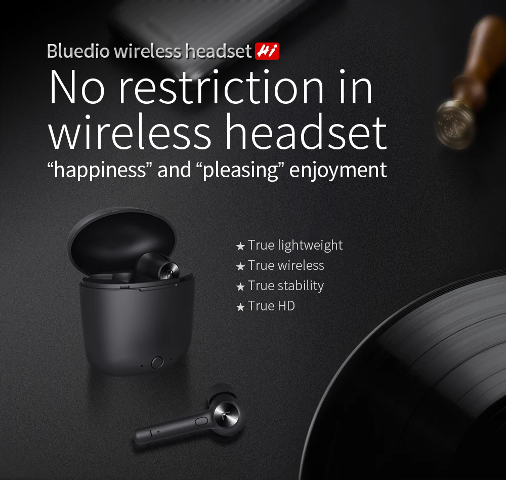 Bluedio Hi Bluetooth наушники стерео спортивные наушники высокое качество с зарядным устройством с микрофоном для телефона и музыки