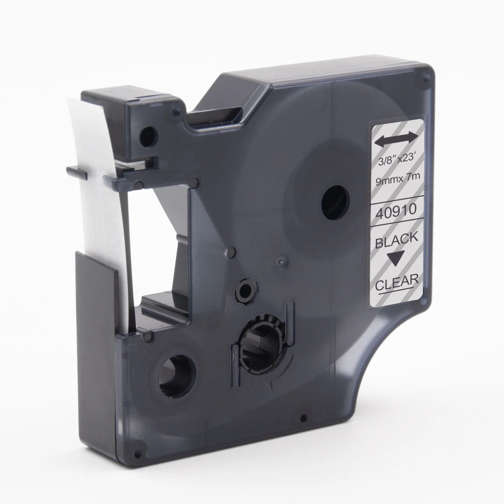 Absoonic 9 мм прозрачные этикеты Dymo D1 40910 S0720670 этикеточные ленты совместимы с 160 210D 280