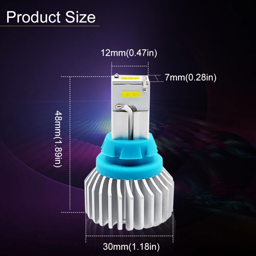 Safego T15 T16 T20 90W Фары заднего хода со светодиодными кристаллами для 9 SMD 5400LM