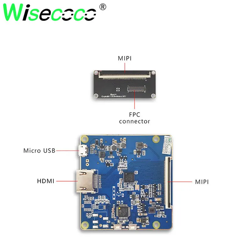 5,5 дюймовый 2K ЖК-экран LS055R1SX04 HDMI к MIPI плата контроллера для SLA принтера - Цвет: drive board