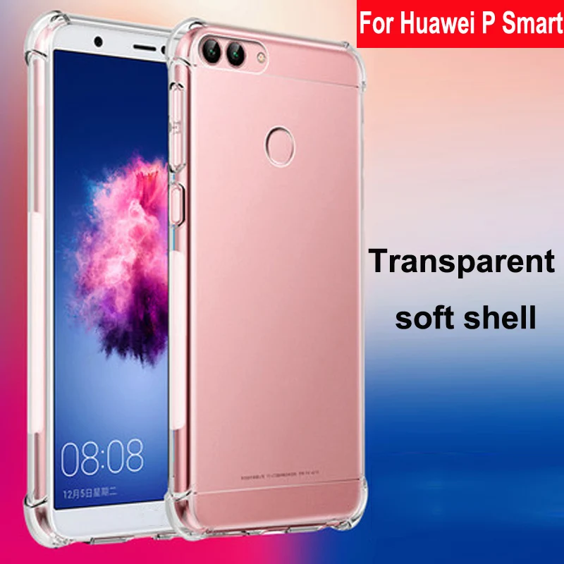 Custodia Morbida Trasparente Antiurto Di Lusso Per Custodie Per Smartphone Huawei P Cover Posteriore In Silicone 5.65 ''Per Huawei Psmart Phone Shell