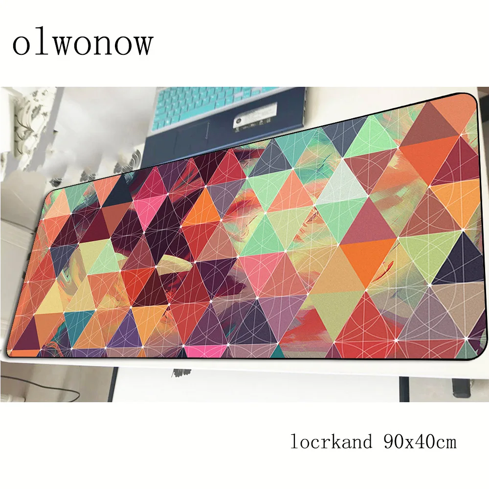  Mouse pad For Steelseries mouse Triangle wallpaper Extended large gaming Mouse pad for keyboard and