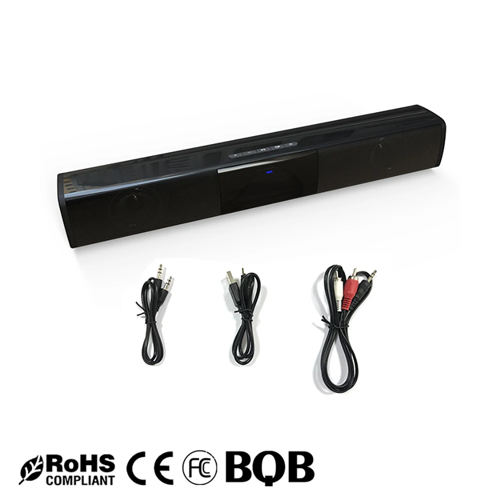 Интеллектуальный Bluetooth динамик Встроенный двойной Рога домашний кинотеатр сабвуфер RCA звуковая панель Встроенный 2000 мАч аккумулятор большой емкости