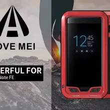 Love Mei мощный Алюминиевый металлический противоударный чехол для samsung Galaxy Note fe чехол полностью защищающий телефон жизнь водонепроницаемый