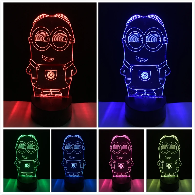 Luce Notturna Minions Varta - Bob, 7 Lumen, Timer Spegnimento, 3 Pile AA Incluse, Giallo - Foto 5