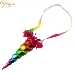 Vibrant Rainbow Metallic Cosplay Headband - Festival & Birthday Party Hair Accessory (Rainbow)