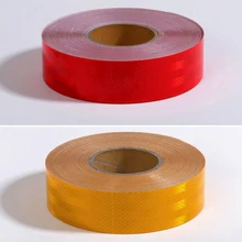 50mm X 25m Reflective Bicycle Stickers Adhesive Tape For Bike Safety White Red Yellow Reflective Bike Stickers
