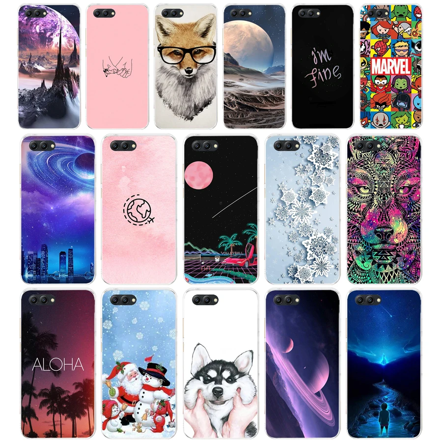 U силиконовый чехол для телефона 5 84 дюймов huawei honor 10 9 мягкая задняя крышка из ТПУ