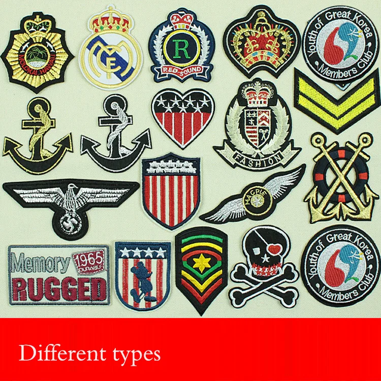 Iron On Patches Hot Sale Creative Embroidered Designs Sew On Patch For
