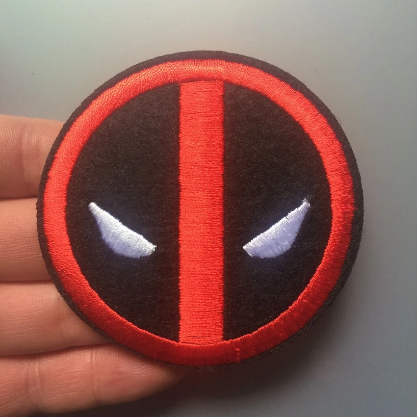 

2018 Time-limited Handmade Parches New Deadpool Logo Dead Pool Emblem Punk Rockabilly Applique Sew On Iron Patch Free Shipping