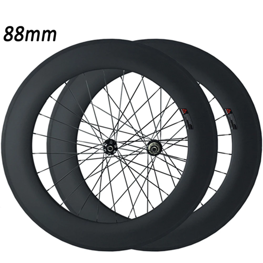 Flash Deal OZUZ Carbon Wheels 700C 3K 23mm wide road Disc Brake Wheelset 24mm 38mm 50mm depth Clincher Tubular road Cyclocross Disc Wheel 5
