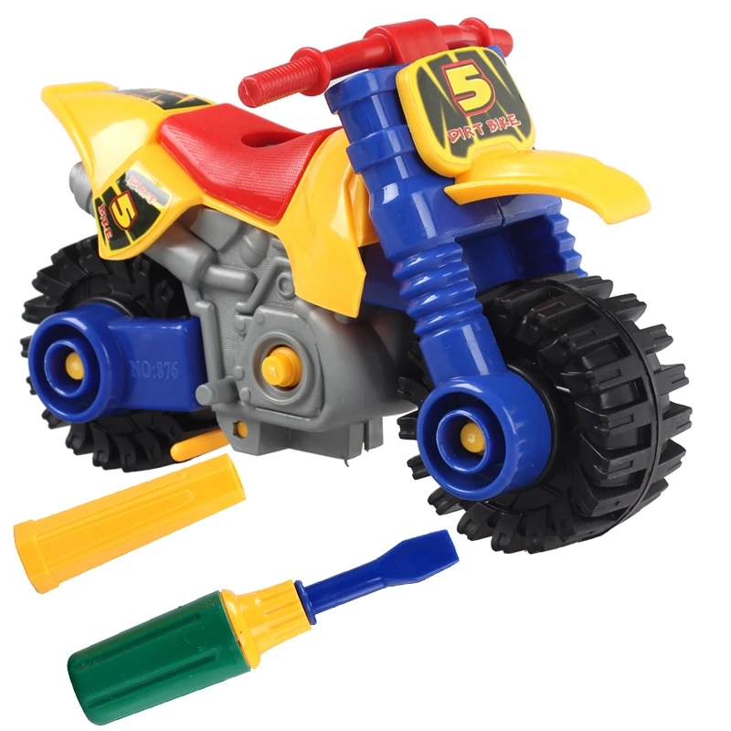 

3D assembly motorcycle toy model building kid's educational toys