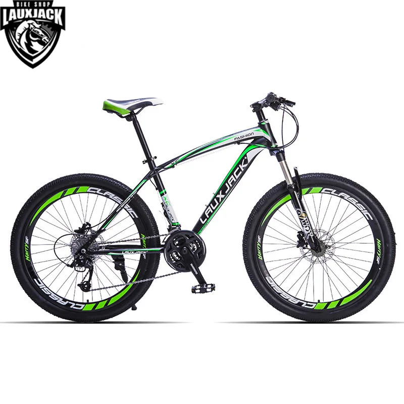 LAUXJACK Горный велосипед стальная рама 24 скорости Shimano механические дисковые