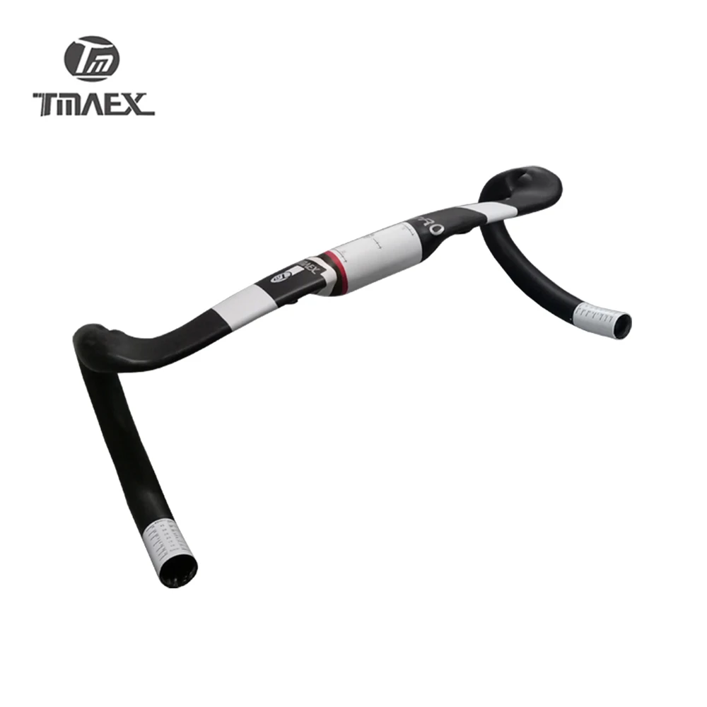 TMAEX PRO Белый T700 UD углеродный Руль Бент бар Дорожный гоночный велосипед Велоспорт