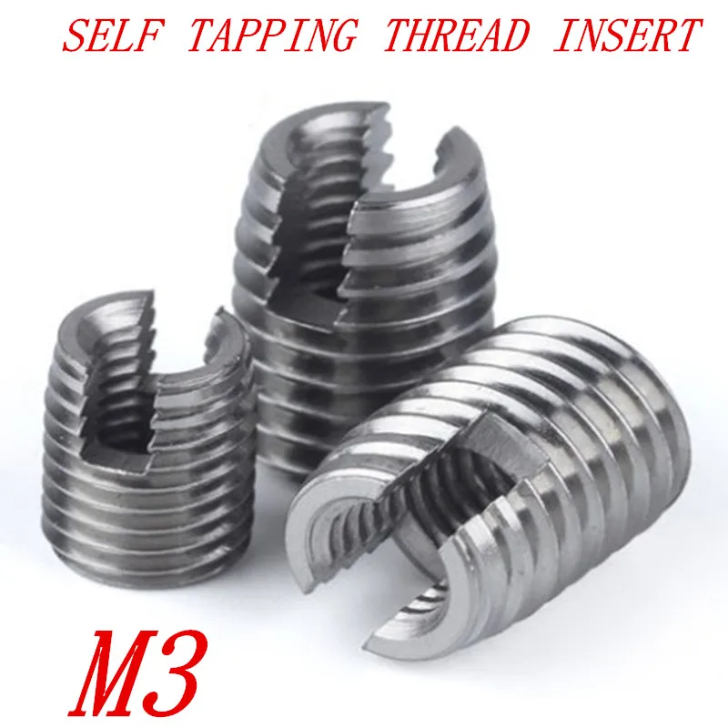 

20pcs m3 stainless steel self tapping thread insert