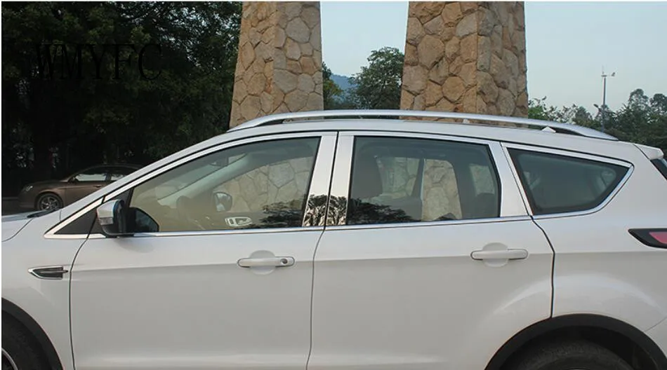 

WMYFC SIDE DOOR BOTTOM WINDOW SILL TRIM COVER FOR FORD ESCAPE KUGA 2013 2014 2015 2016 2017 2018 MOLDING GARNISH STRIP LINE