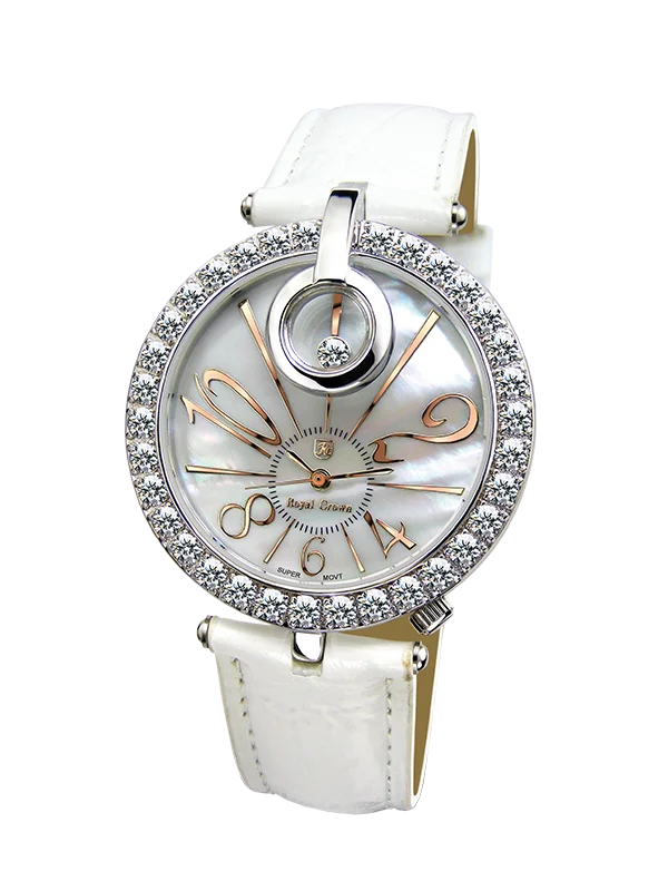 

Royal Crown Jewelry Watch 3850 Italy brand Diamond Japan MIYOTA platinum Best Fashion Dress Bracelet Shell Luxury Rhinestones
