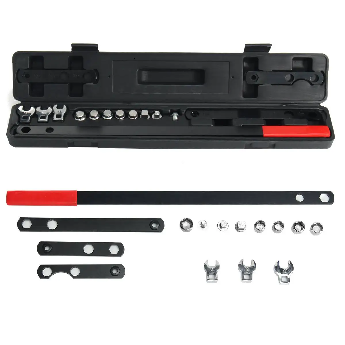 16PCS Ratcheting Wrench Serpentine Belt Tool Kit 