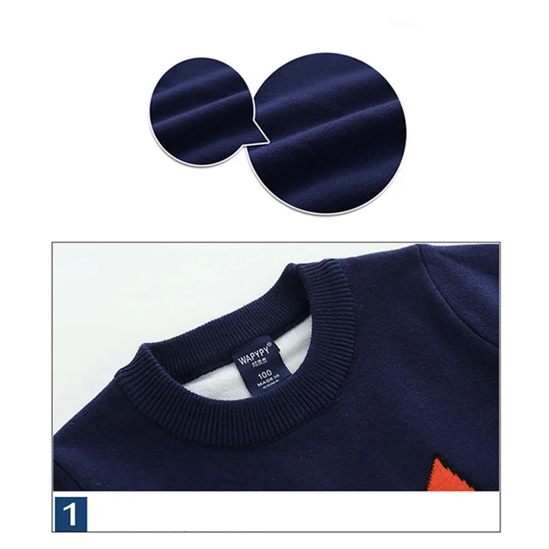 Cartoon Baby Sweater Solid Color Cotton Blended Kids Boys Girls Cardigan High Quality Round Neck Long Sleeve Pullover Outfit Autumn Clothes (2)