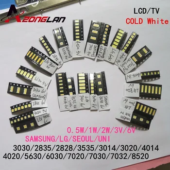 

Cold white 20 values *10pcs=200PCS For TV Backlight Beads 2835/3030/3535/3014/5630/6030/7020/7030/7032 1W/0.5W SMD LED Kit 3V/6V