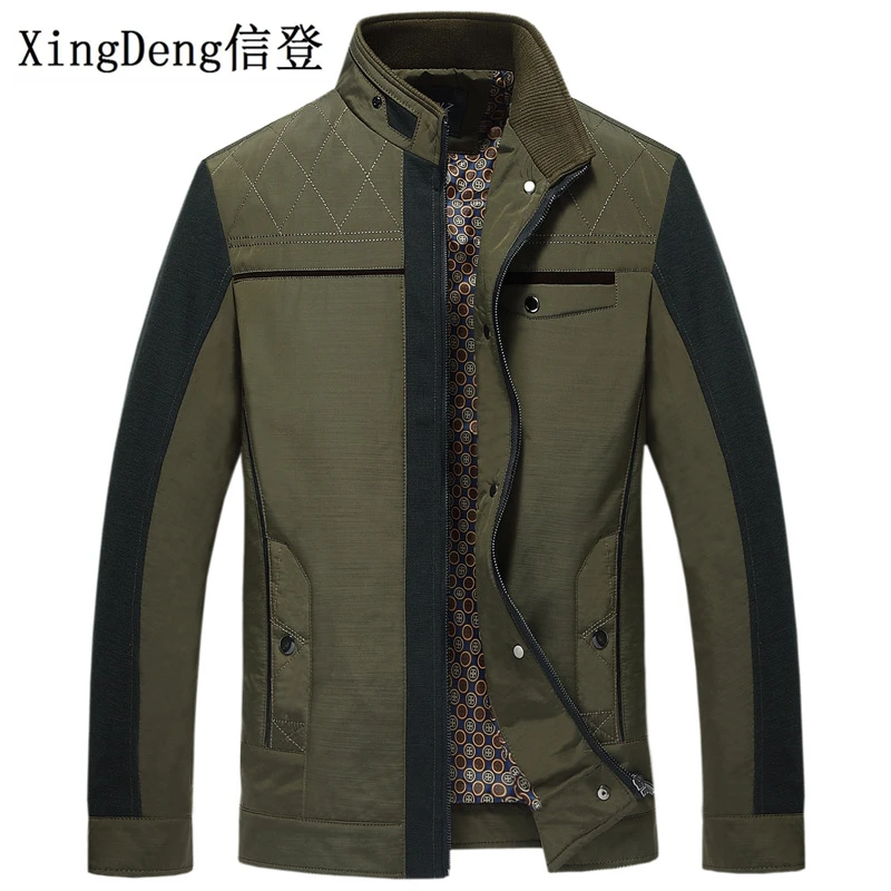 XingDeng теплая Повседневная куртка, утолщенная одежда, модные зимние хлопковые куртки с полосками, мужские парки с воротником, Мужской Топ, пальто, плюс 4xl