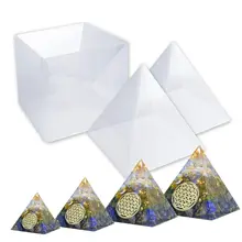 Большая пирамида смолы силиконовые формы для DIY Orgonite Orgone Пирамида Orgonite ювелирные изделия