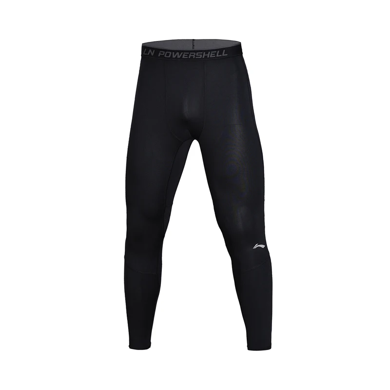 Клиренс) Li-Ning мужские брюки с базовым слоем, обтягивающие эластичные Джерси для спортзала, 88% полиэстер, 12% спандекс, подкладка, спортивные штаны, AULN015 MKY355