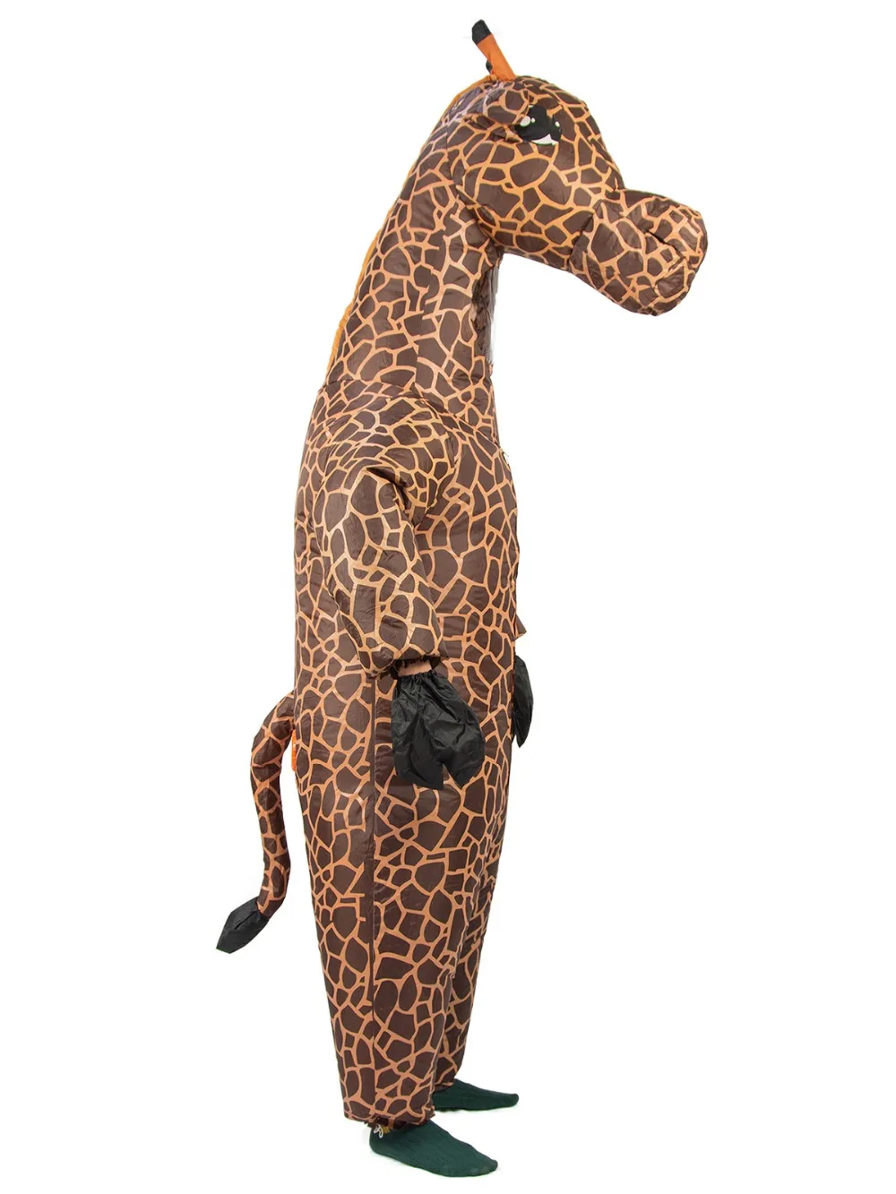 Girafa halloween traje inflável animal para mulheres