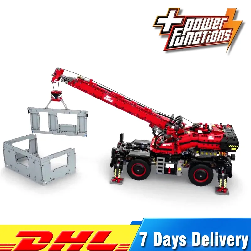 

2018 Lepin 20085 Technic The Rough Terrain Crane Extendable Boom Set Buidling Blocks Bricks Kit Toys Gifts Compatible 42082