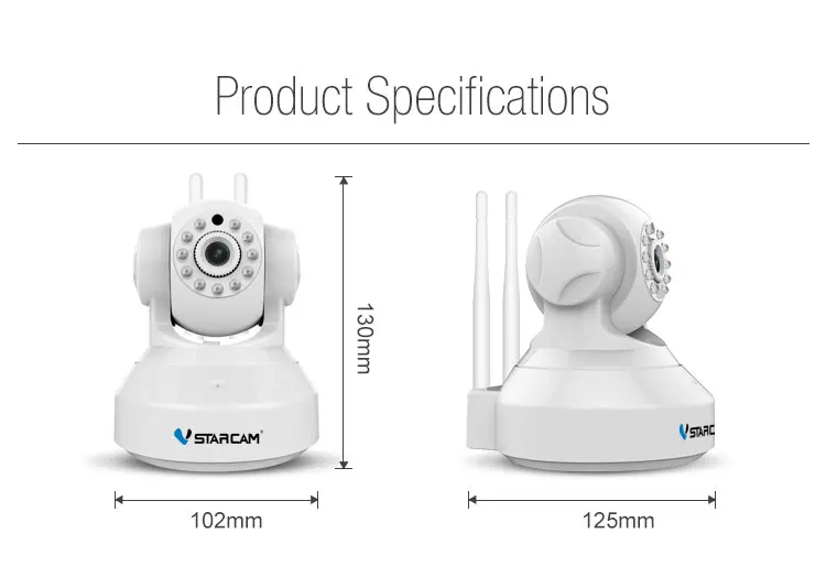 VStarcam HD сигнализация камера беспроводная аудио запись инфракрасный добавить дверь/PIR датчик охранная сигнализация ip-камера Wifi C37-AR