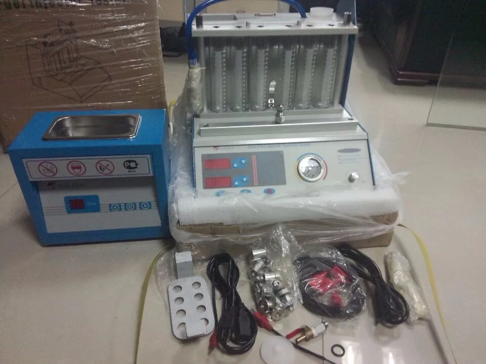 High-quality-fuel-injector-cleaning-machine-fuel-injector-tester-cleaner-machine-6-Jars-Fuel-Injector-Tester