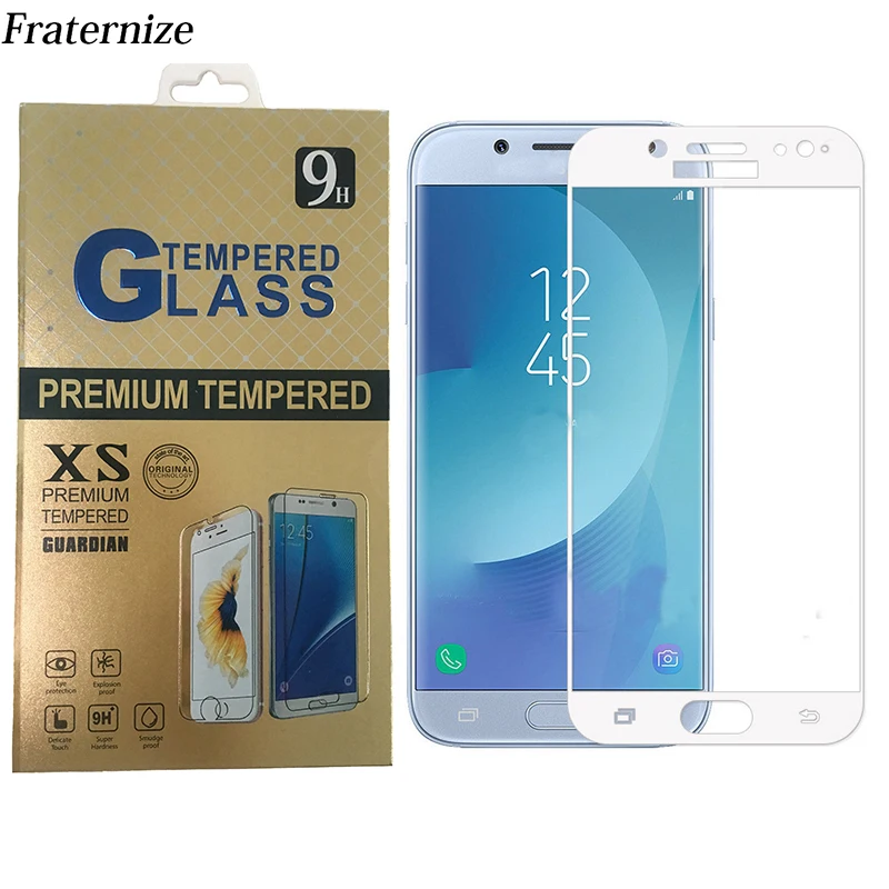 Full Cover Tempered Glass For Samsung Galaxy J7 2017 J730 EU European Version Screen Protector Protective Glass Cover Film