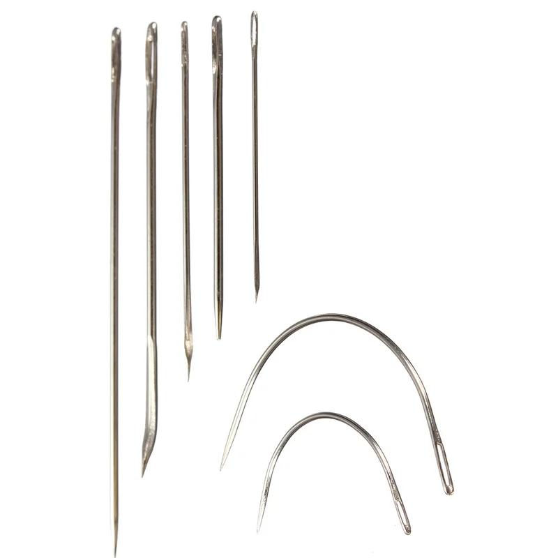

7PCS Stainless Steel Hand Repair Upholstery Sewing Needles For Carpet Leather Canvas Repair Hand Sewing Needles Patching Tool